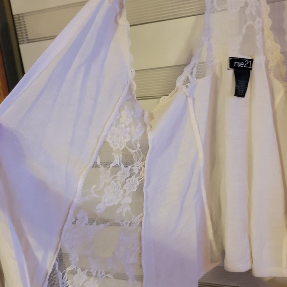 Rue21 White Lace Tank Top - Picture 3 of 9